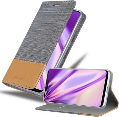 Produktbild von Cadorabo Hülle für LG V50 Schutzhülle in Grau Handy Hülle Etui Book Case Cover