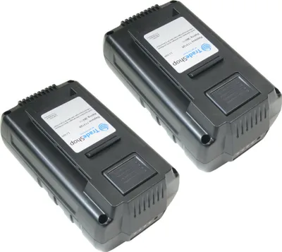 Produktbild von 2x Trade-Shop Premium Li-Ion Akku 36V / 4000mAh / 144Wh für Al-Ko 113330 113331 113332 113365 113574 113591 113610
