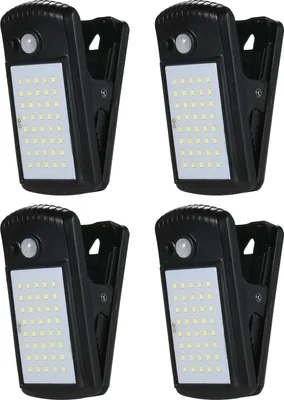 Obrázek produktu pro 40LEDs venkovní solární světla Clip-on Motion Sensor Lights Clamp Lamp IP65 Vodotěsné pro plot Deck Wall Garage Patio