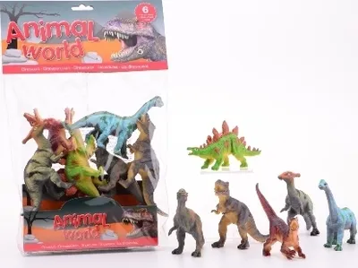 Produktbild von Johntoy Dinosaurier 6-Stücke 12 cm