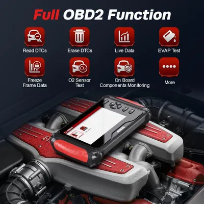 Image de Scanner OBD2 - Outil de diagnostic automobile - Lecteur de codes d'erreur - Scanner de véhicule - Appareil de diagnostic automobile