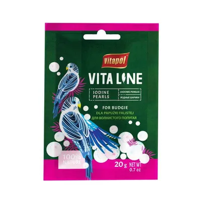 Produktbild von Vitapol Vitaline Jod-Kapseln 20G - Nahrungsergänzung Mit Meeresalgen Für Vögel