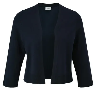 Produktbild von s.Oliver Strickjacke, Boxy-Schnitt, verkürzt, mit 3/4-Ärmeln, Größe 42