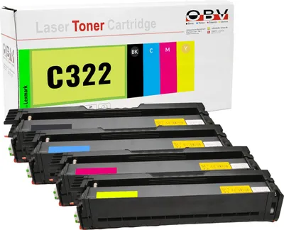 Produktbild von Kompatibler Toner Set für Lexmark C3224dw MC3224dwe ersetzt C3220K0 C3220C0 C3220M0 C3220Y0 - ca. 1500 Seiten