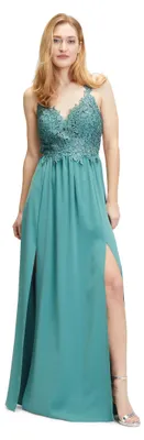 Produktbild von Vera Mont Damen Abendkleid mit Spitze 38, Bright Eucalyptus