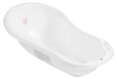 Produktbild von Babybadewanne klein 86 cm mit Abfluss – Weiß