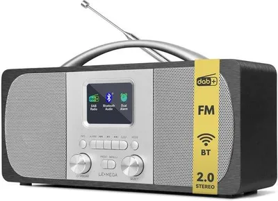 Productafbeelding van DAB-stereoradio, Bluetooth, wekker, zwart
