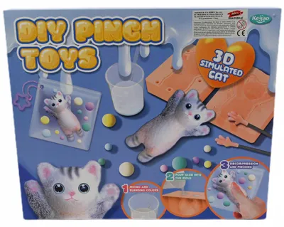 Produktbild von DIY Squishy Slime Set Große Katze - Kreatives Antistress Bastelset für Kinder