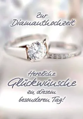 Produktbild von Komma³ 01-236 Diamantene Hochzeitskarte - inkl. Umschlag