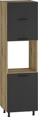 Produktbild von Halmar Vento DP-60/214 Einbau-Backofenschrank - Craft Oak / Anthrazit
