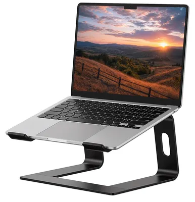 Immagine prodotto di Supporto ergonomico per laptop in alluminio, adatto a laptop da 10-15,6 pollici