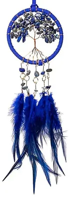 Productafbeelding van Dromenvanger Levensboom Lapis Lazuli --set van 2 stuks - ±7x23cm