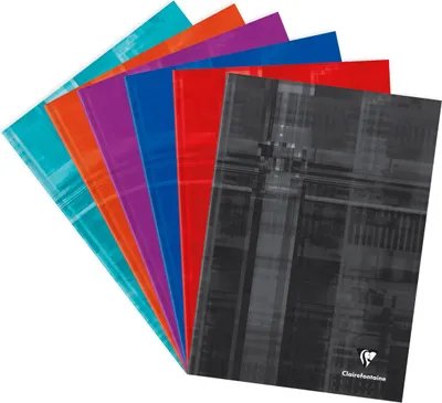 Produktbild von Clairefontaine 5x Notizbuch mit Hardcover A4, 96 Blatt liniert Sortiert 9045C
