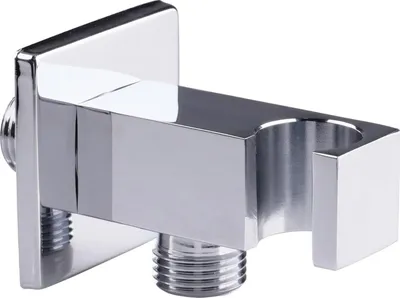 Immagine prodotto di Wandaansluitboog con supporto per doccia - attacco universale per doccetta - 1 pezzo