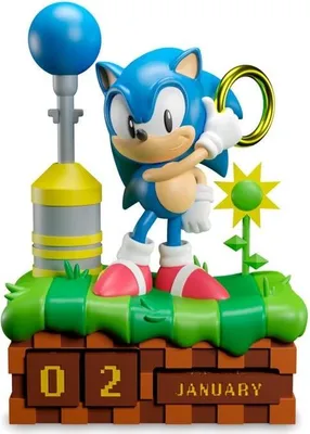 Produktbild von 3D-Ewiger Kalender mit Sonic the Hedgehog-Design