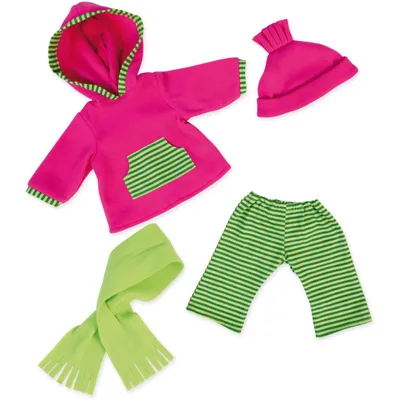 Image de Bayer Design 84664AA Vêtement pour Poupée de 40-46cm, accessoire de poupon, pull, pantalon, écharpe, gants, bonnet
