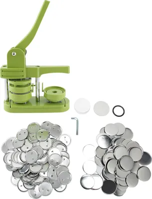 Zdjęcie produktu dla Maszyna do guzików, 58 mm, wytrzymałe tworzywo sztuczne, lekka, łatwa w użyciu, dziurkacz do odznak z częściami dla majsterkowiczów