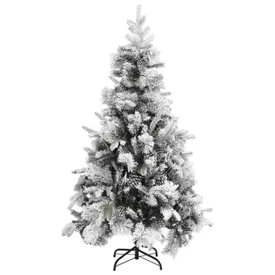 Produktbild von vidaXL Weihnachtsbaum mit Zapfen Beschneit 195 cm PVC & PE