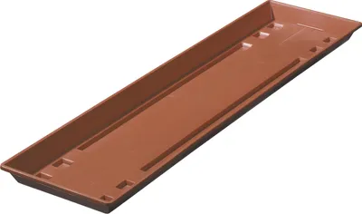 Produktbild von Blumenkasten Untersetzer geli Standard Kunststoff 59 x 15 x 2,5 cm terracotta