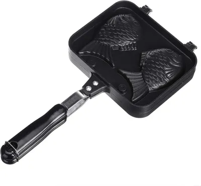 Productafbeelding van Taiyaki Pannenkoek Pan - Dubbele Visvormige Wafelmaker voor Thuis Koken en Desserts