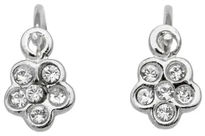 Produktbild von Miamar KI57 Mädchen Ohrringe Blume 14 Karat (585) Weiß Gold