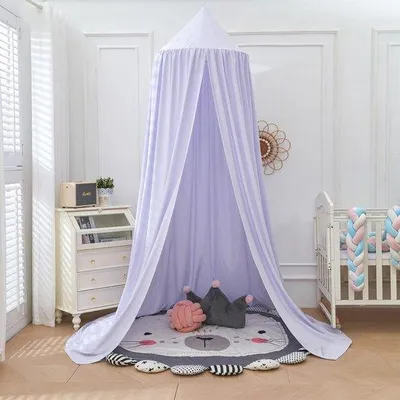 Produktbild von Famanu Baldachin für Kinderbetten - Prinzessinnen-Thema mit Moskitonetz - Lichtlila (65 cm)