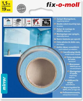 Produktbild von Spiegel-Montageband 1,50 m fix-o-moll