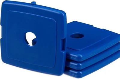 Produktbild von Famanu Mini-Kühlelemente Set - 4 Stück, Blau, 13x13x1,5 cm
