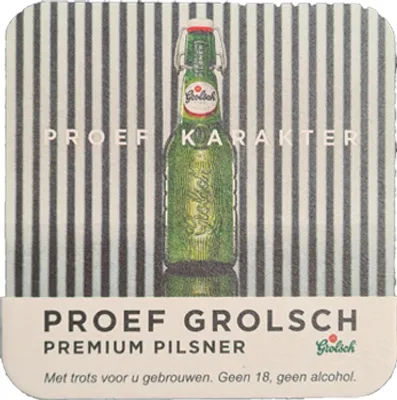 Produktbild von Grolsch - Bierdeckel - 400 Stück (4x 100 Stück)