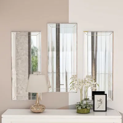 Imagen del producto de Skye Decor, Mini Neom: Espejo de pared transparente, 100% MDF, 30 x 70 x 2,2 cm