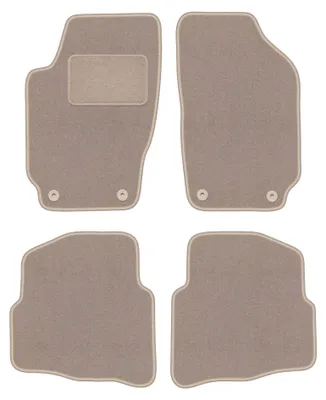 Immagine prodotto di Tappetini in moquette per Skoda Fabia I 1999-2007 (hatchback/berlina/station wagon) – set 4 pezzi, beige, su misura – Wielganizator LUX