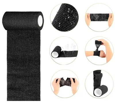 Produktbild von Elastische Bandage - Selbsthaftende Kompressionsbandage - 22 Rollen - 10 cm x 450 cm - Atmungsaktiv - Für Sport und Gelenkstütze