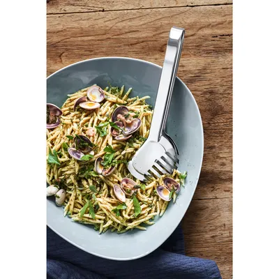 Produktbild von WMF Bistro Nudelzange 23 cm, Cromargan Edelstahl poliert, ideal auf für Salat oder zum Servieren von Gemüse, spülmaschinenengeeignet