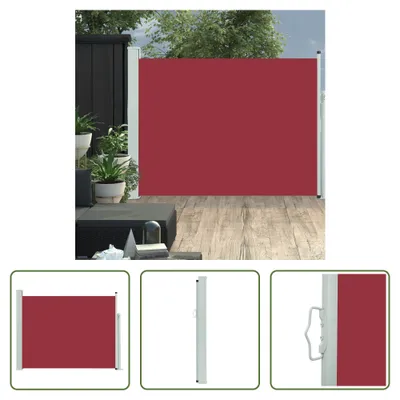 Produktbild von The Living Store Ausziehbare Seitenmarkise 140×500 cm Rot