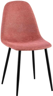 Produktbild von CLP Esszimmerstuhl Napier gepolstert mit Rückenlehne orange Material Stoff