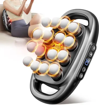 Produktbild von Massagepistole mit 16 Köpfen, Massagegerät mit LED-Anzeige, 30 Stufen & 3 Vibrationsmodi – für Beine, Rücken, Taille, Gesäß & Sportler, Regeneration