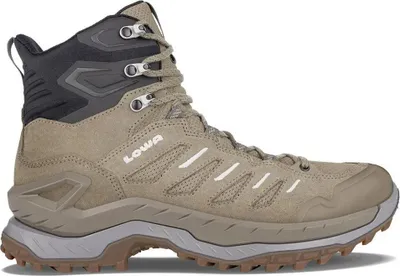 Zdjęcie produktu dla LOWA INNOVO MID, Męski, Dorosły, Szary, Piaskowy, Buty outdoorowe, Speed hiking, Chodzenia, Guma