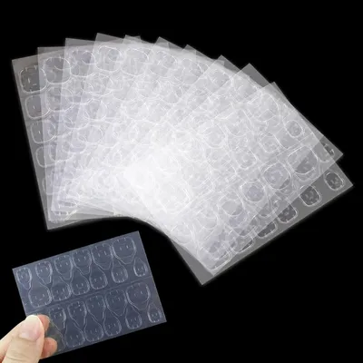 Immagine prodotto di Adesivi per unghie finte, 240 pezzi, gel biadesivo trasparente per unghie artificiali