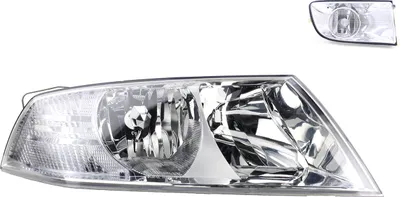 Zdjęcie produktu dla Johns, Reflektory halogenowe kompatybilne z Skoda Octavia 1Z 2004 - 08 H1 H7 Re. + przeciwmgielne. 1Z1941018P 1Z1941018C 1Z1941016 1Z0941702 1Z0941700