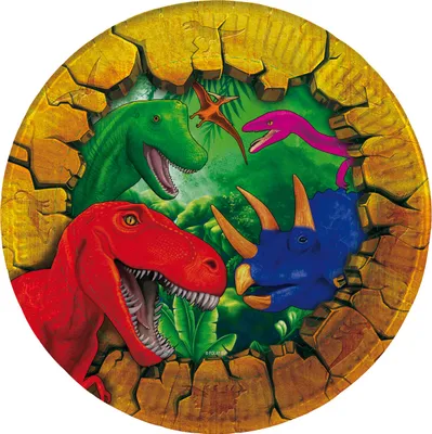 Obrázok produktu pre 6 tanierov Dinosaurus