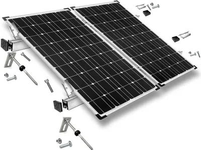 Produktbild von Befestigungskit Solarpanel Wellethernit Blechdach 2 Solarpanele PV Module Solar : 0% nach §12 Abs. 3 UstG*