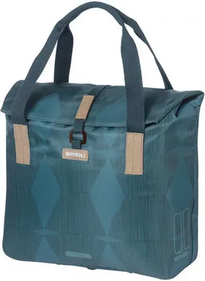 Produktbild von Basil Elegance Fahrradshopper, 20-26L, estate blau, recyceltes PET, wasserabw...