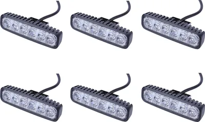 Obrázek produktu pro Greenmigo 6x 18W Led světlomet Offroad Lamp Flood pracovní světlo LED pracovní světlo 12V 24V přídavné světlomety couvací světlo pro traktor bagr SUV - 60 stupňů Vodotěsné IP67 1560LM