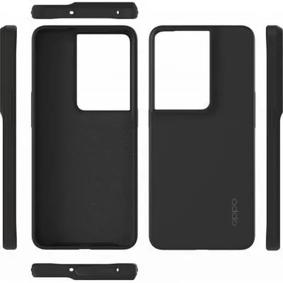 Produktbild von Oppo, Hülle für Reno 8 Pro Hartsilikon, Schwarz