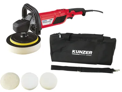 Image de Polisseuse rotative Kunzer avec accessoires dans un sac de transport
