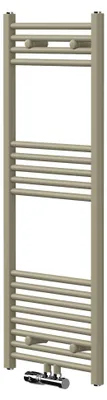 Produktbild von LuxeBath Handtuchheizkörper 500x1200 mm mit Wand-Ventil, Badheizkörper mit Mittelanschluss, Handtuchtrockner Handtuchhalter für Badezimmer, Beige