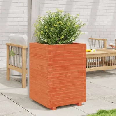 Produktbild von Möbel Pflanzkübel Wachsbraun 50x50x72,5 cm Massivholz Kiefer - Beete 3282576
