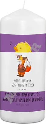 Produktbild von Mr. & Mrs. Panda Trauerkerze Widder Astologie - Weiß - Geschenk, Sternzeichen, Kondolenzkerze, Kerze Für Verstorbene, Geburtstagsgeschenk, Astrologie, Tierkreiszeichen