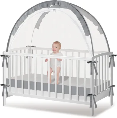 Imagen del producto de Cuna para bebé con mosquitera, plegable, de 70 x 140 cm, ideal para el verano y para acampar