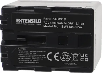 Produktbild von EXTENSILO Akku kompatibel mit Sony DCR-TRV250E, DCR-TRV255, DCR-TRV265E, DCR-TRV250, DCR-TRV27, DCR-TRV270 Kamera (4800 mAh, 7,2 V, Li-Ion)